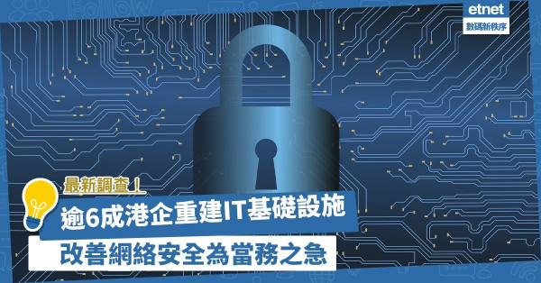 改善網絡安全為當務之急！最新調查：逾6成港企已重建IT基礎設施！