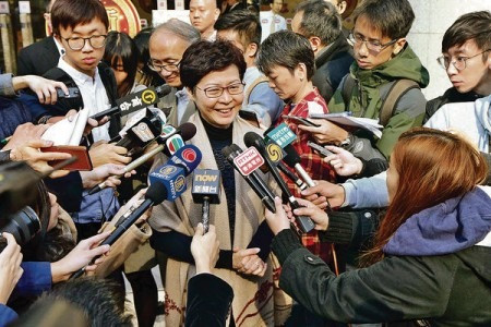 【特首選戰】不獲中央任命論 林鄭：非針對他人