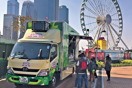 中環海濱人流少生意差 美食車唔願去