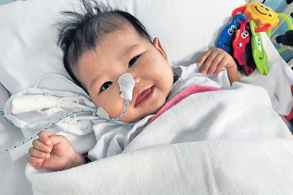 手術成功離開ICU 5個月大B女獲捐活肝