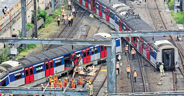 紅磡列車出軌 港鐵：換軌枕跟進差肇禍 議員批人為錯失