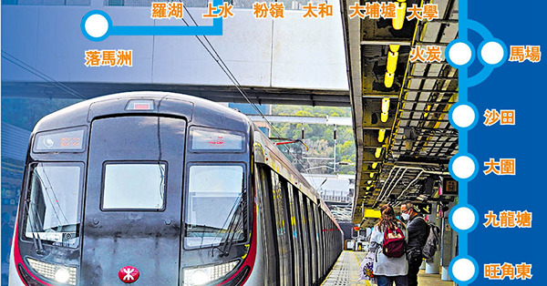東鐵過海 5.15通車 上水往金鐘僅40分鐘 比現在快15分鐘