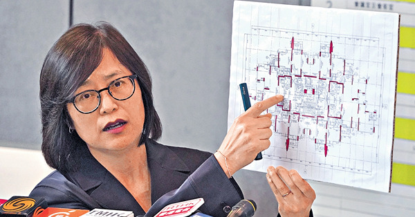 依法查刑責 須30日內復修 康城拆主力牆 承托力佔單位結構6%樓層1%