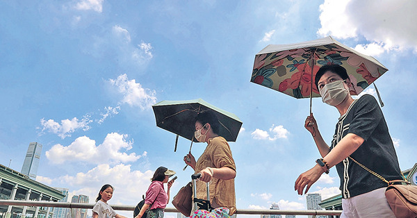 熱浪籠罩全球 港36.1℃破今年紀錄