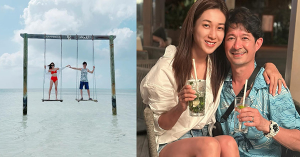 鍾嘉欣結婚9周年同老公去馬爾代夫二人世界！出Po放閃甜蜜坐老公大髀：我哋做過Spa、深情對話