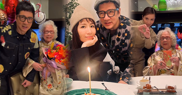 愛回家｜單立文送花賀媽媽89歲生日！胡蓓蔚與奶奶親暱合照婆媳關係和諧