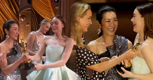 奧斯卡出爐影后Emma Stone頒獎典禮歧視亞裔楊紫瓊？楊紫瓊出Po解釋原來真相係咁