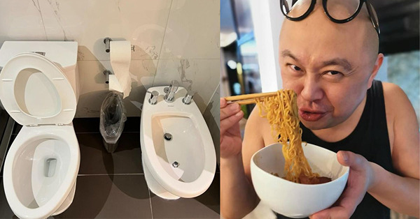 林盛斌Po廁格相引網民討論！阿Bob網上求教洗手間兩個馬桶不同用途！網友搞笑：右邊畀你淥麵食