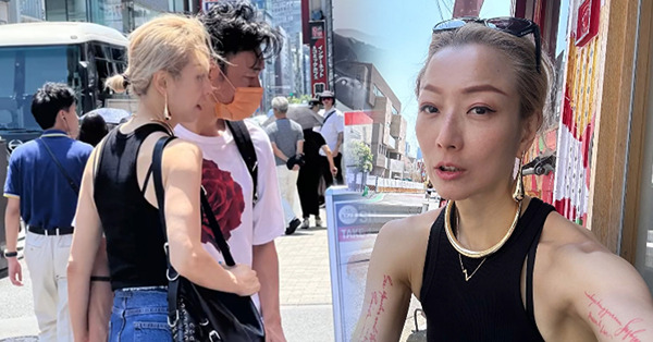 鄭秀文許志安東京拖手行街超甜蜜！天后Shopping買大量戰利品、貼地坐街邊休息