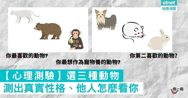 【心理測驗】選三種動物 測出真實性格、他人怎麼看你