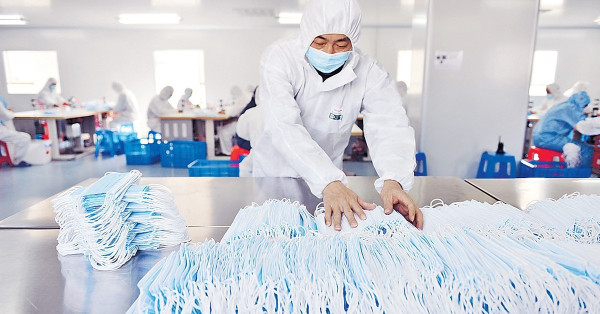 中國對口罩及藥物的壟斷力量