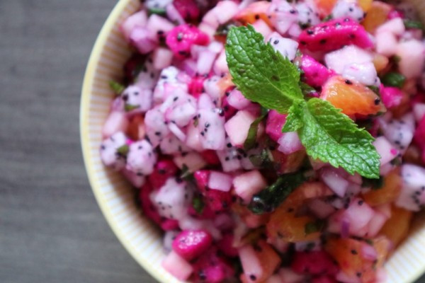 適合炎夏的小吃 火龍果墨西哥沙律