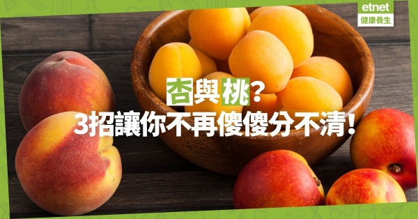 【杏不是桃】哪個更香甜多汁？營養師教你3招分辨杏與桃