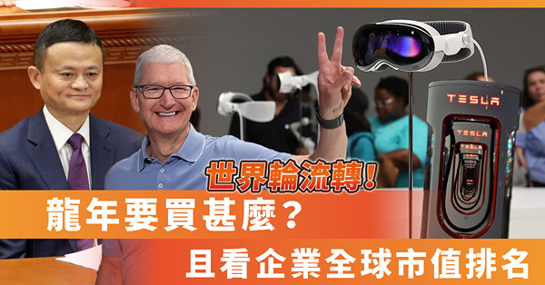 龍年運程：30年河東，30年河西，世界輪流轉！龍年要買甚麼？且看企業全球市值排名