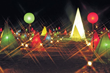 冬遊北海道賞十勝川燈會