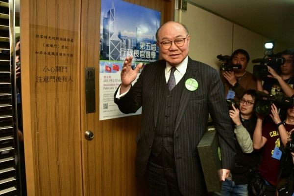 【特首選戰】胡國興正式參選 提交共180個選委提名