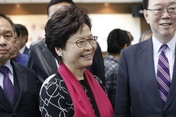 【特首選戰】林鄭見港區省級政協 稱本月內公布全面政綱