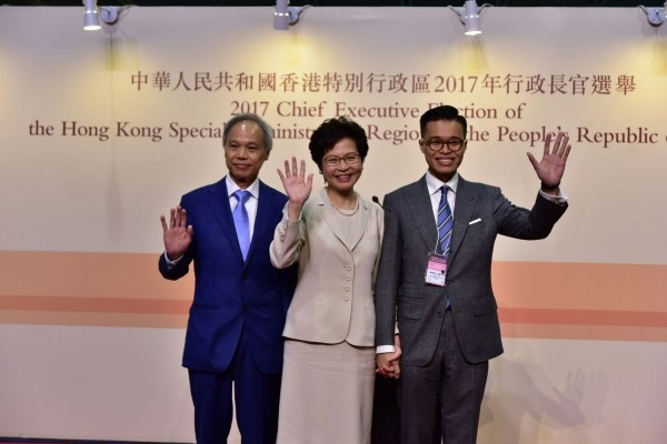 【特首選戰】決戰日－林鄭月娥含淚答謝丈夫多年來無私包容及支持