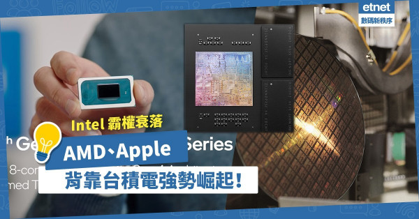 【半導體版圖大洗牌】Intel霸權衰落，AMD、Apple背靠台積電強勢崛起！