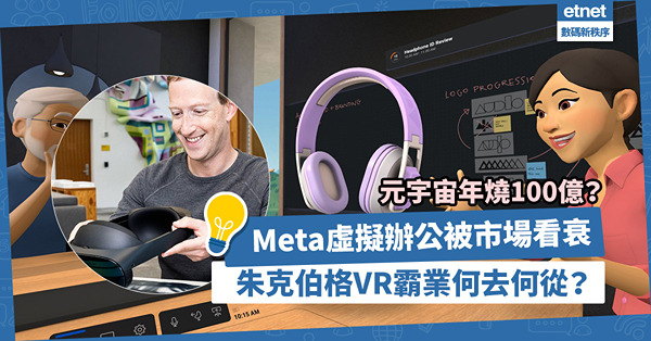 元宇宙年燒100億！Meta虛擬辦公被市場看衰、VR裝置難以應付工作需要！朱克伯格VR霸業何去何從？