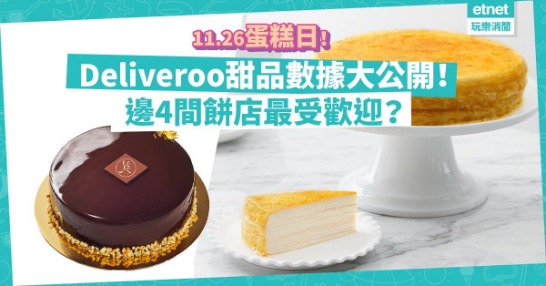 【人氣甜品】「蛋糕日」就到！Deliveroo大數據：最受歡迎餅店除了Lady M，還有哪三間？