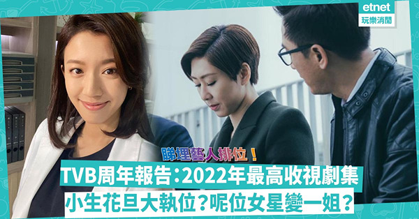 TVB周年報告出爐：2022年5大最高收視劇集、最新藝人排位！官方一線小生花旦大執位？呢位女星連升2級變一姐？