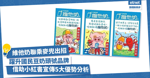 維他奶聯乘麥兜出招！借助小紅書成為國民豆奶頭號品牌！利用小紅書宣傳5大優勢分析