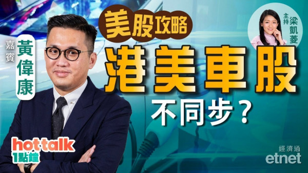 黃偉康：港美車股不同步？手遊股反應過度？