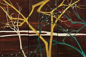 常玉《綠枝紅梅》