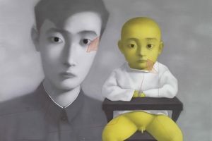 張曉剛《血緣：大家庭——父與子》