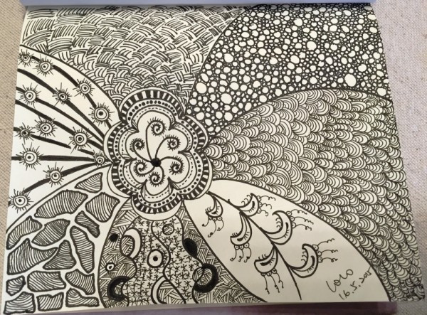 不明所以愛上了 – Zentangle 