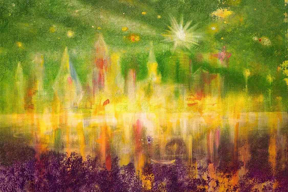 個展《塩澤凱倫:尚未抵達的星光》:在顏料刮痕中尋找記憶的光芒 個展《塩澤凱倫:尚未抵達的星光》:在顏料刮痕中尋找記憶的光芒