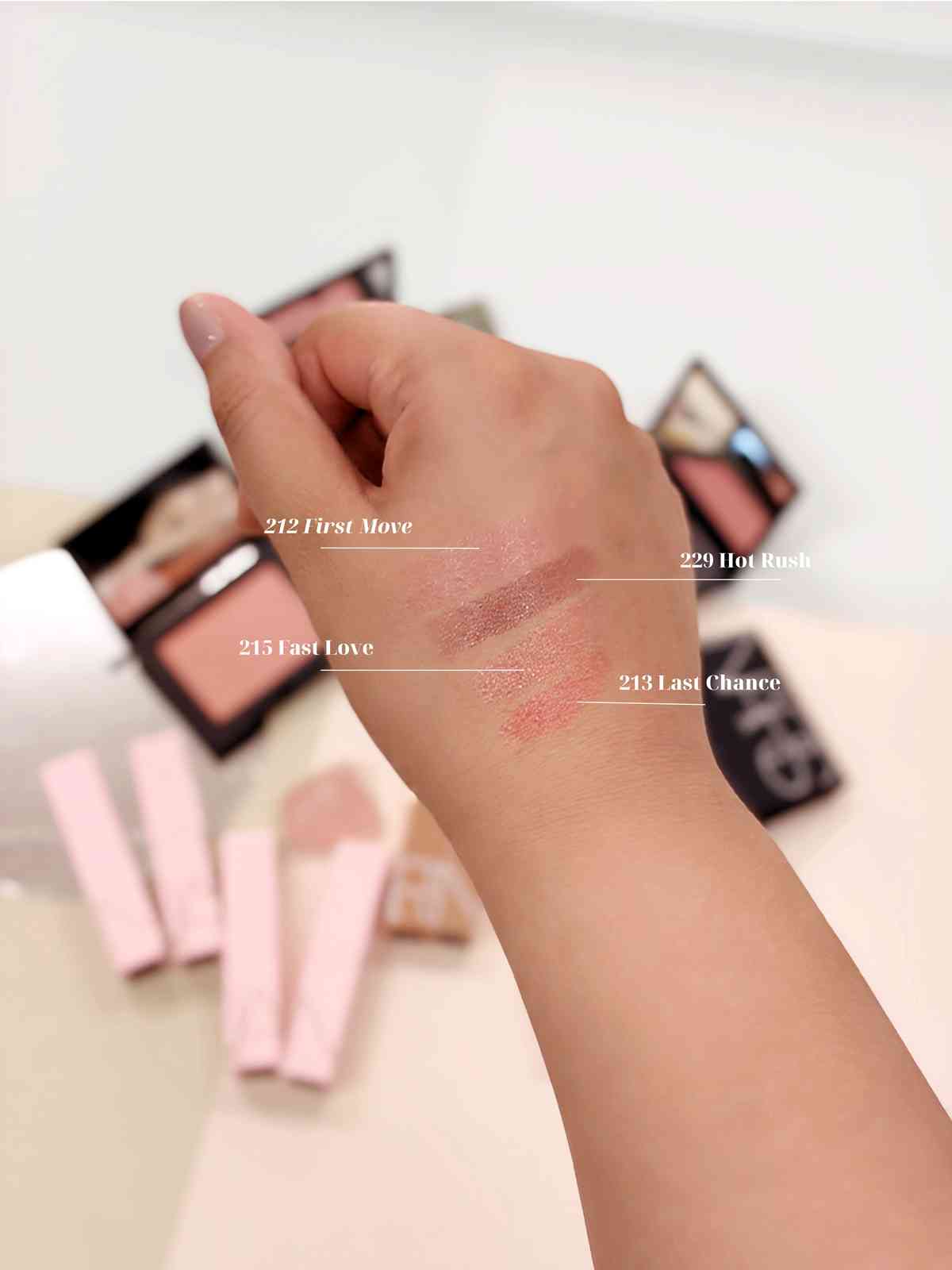 情人節必收！NARS Deeply Blooming 限量系列開箱：全新四色胭脂、悅光水凝唇膏，打造自然約會妝感！