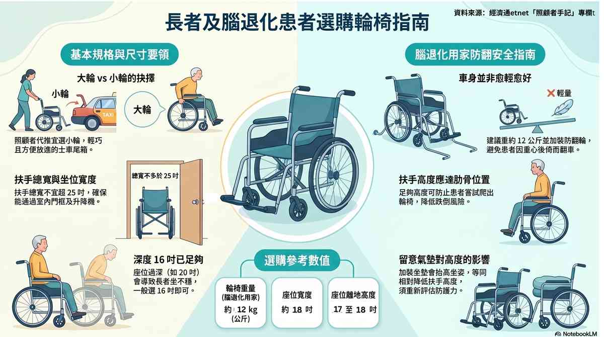 輪椅並非愈輕愈好！長者「揀車」貼士 ＋ 腦退化用家防反車指南