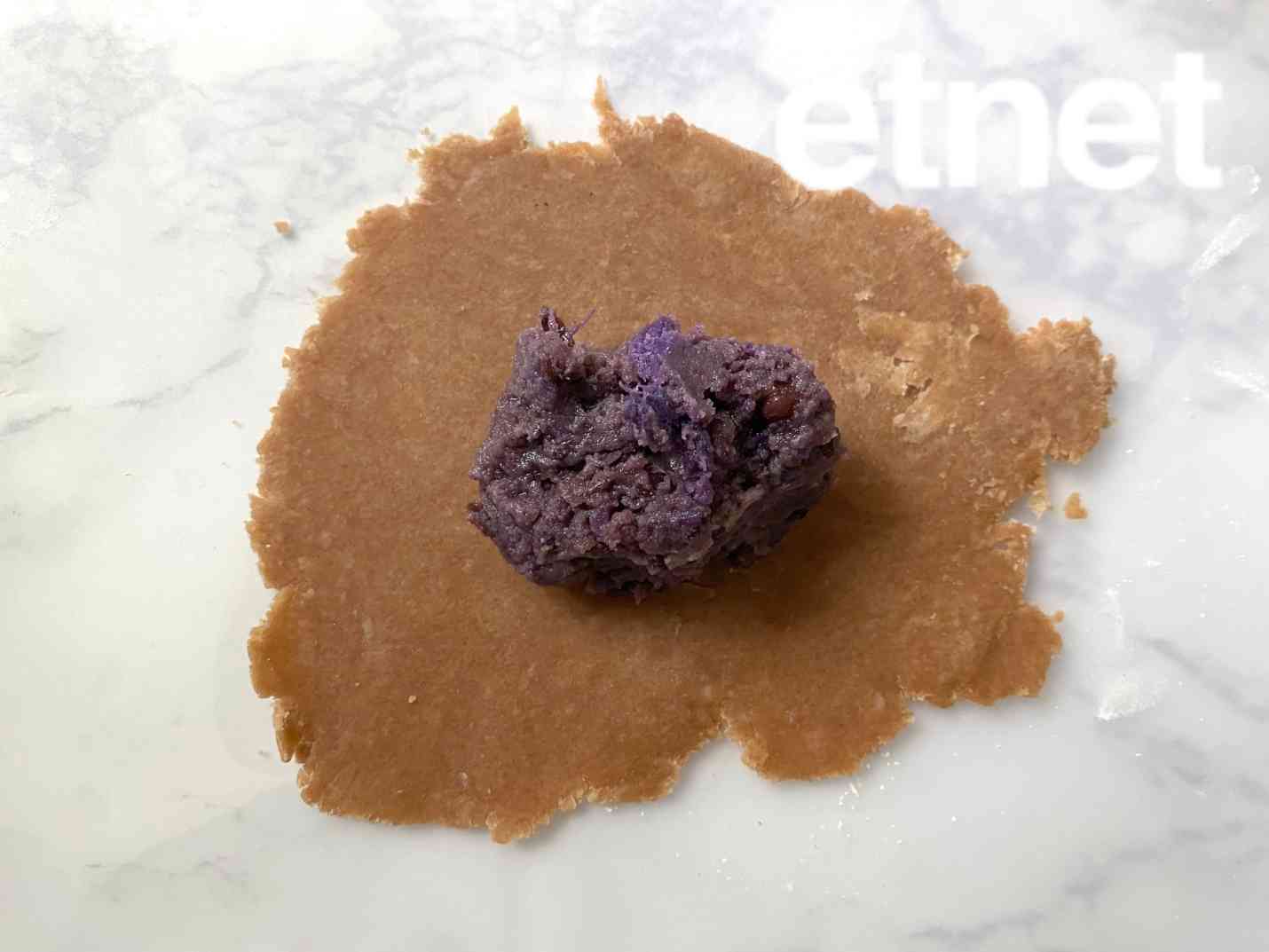 素甜點食譜推介︱紫薯紅豆脆餅豆香誘惑滋味，紫番薯豐富花青素助抗氧化