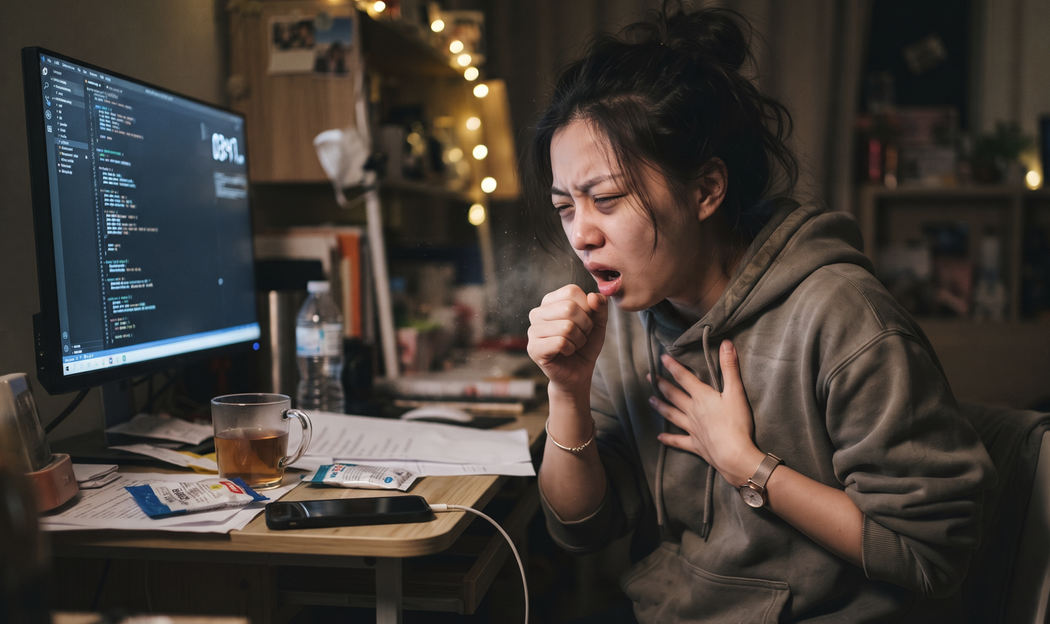捱夜傷身｜22歲女大學生常捱夜　脈象虛如50歲老人　中醫警告：催老早停經難生育【附捱夜對身體4大危害】