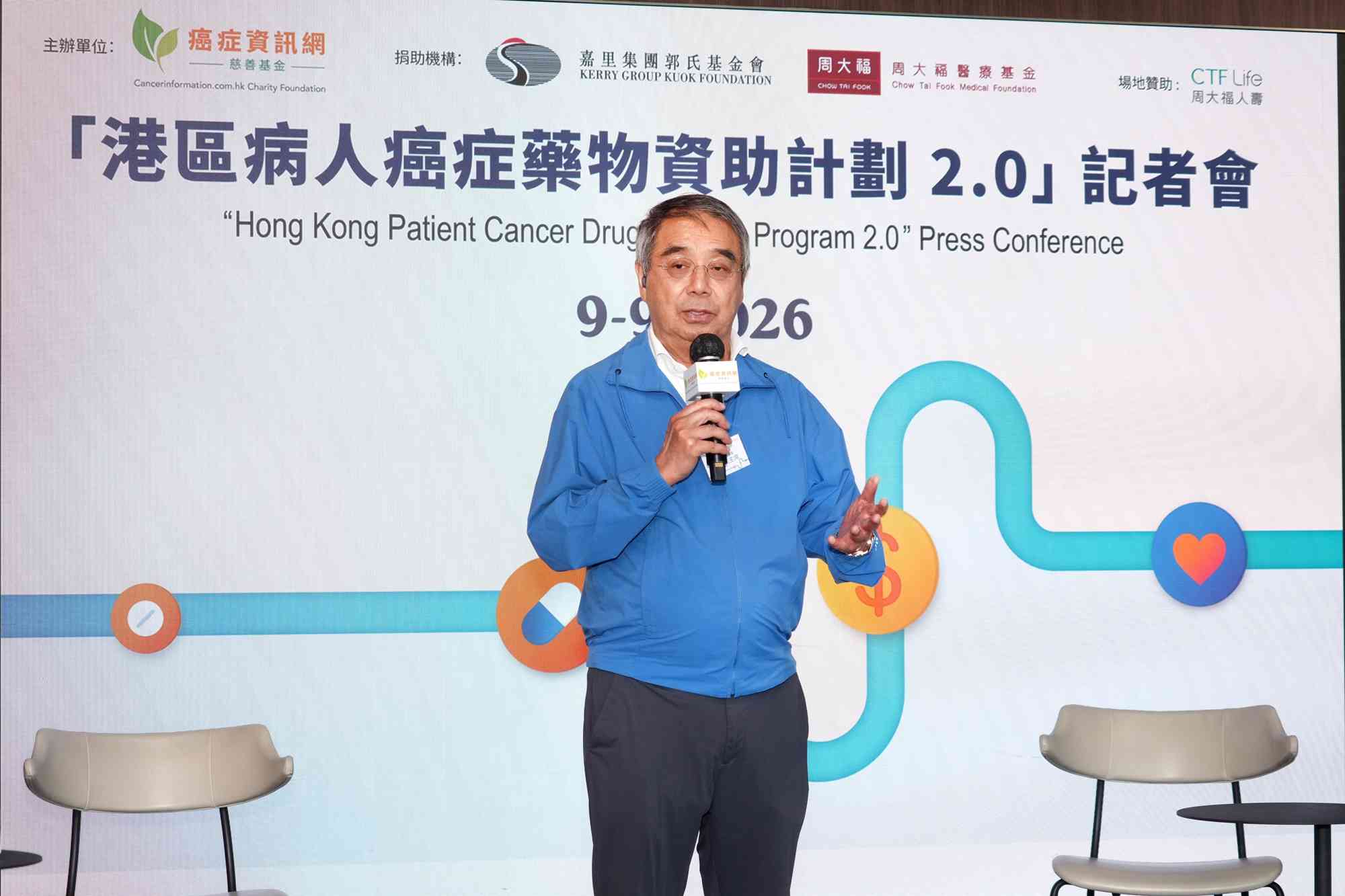癌症資訊網慈善基金「港區病人癌症藥物資助計劃2.0」 每月上限$5,400 支援夾心階層及基層癌症病人