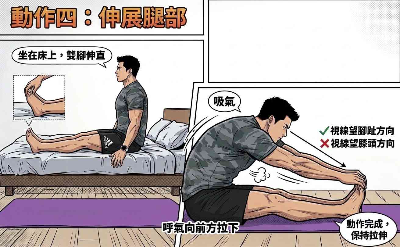 拉筋|起床周身緊、睡前又攰?教練教6個伸展動作:每邊15秒做3組 拉筋|起床周身緊、睡前又攰?教練教6個伸展動作:每邊15秒做3組