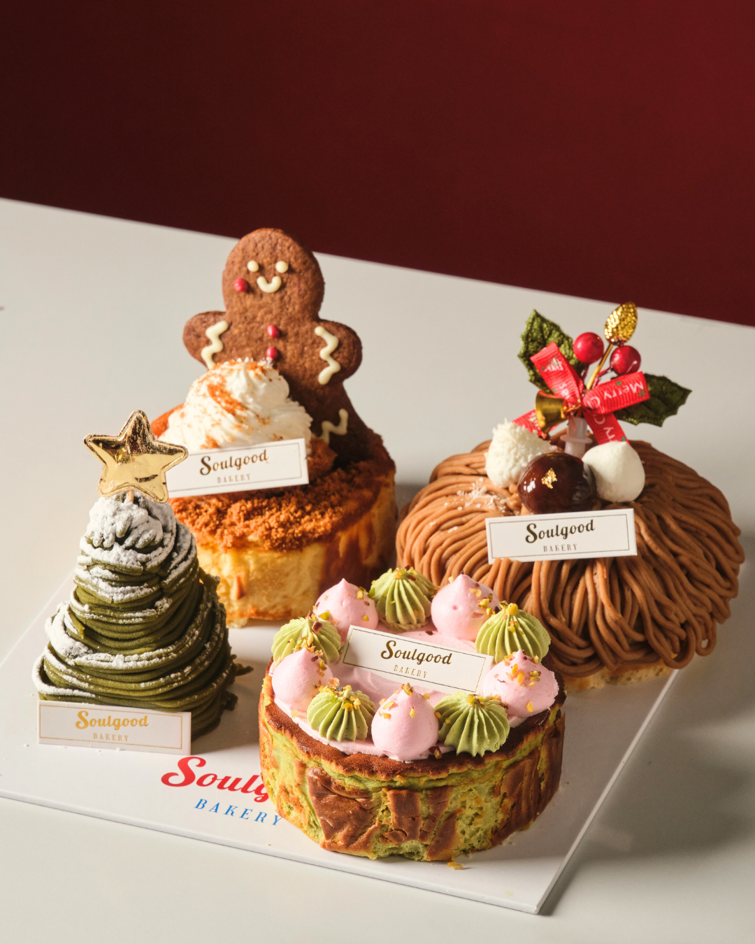 聖誕蛋糕2025｜巴斯克蛋糕專門店Soulgood Bakery 推出「復古夢幻聖誕甜品系列」