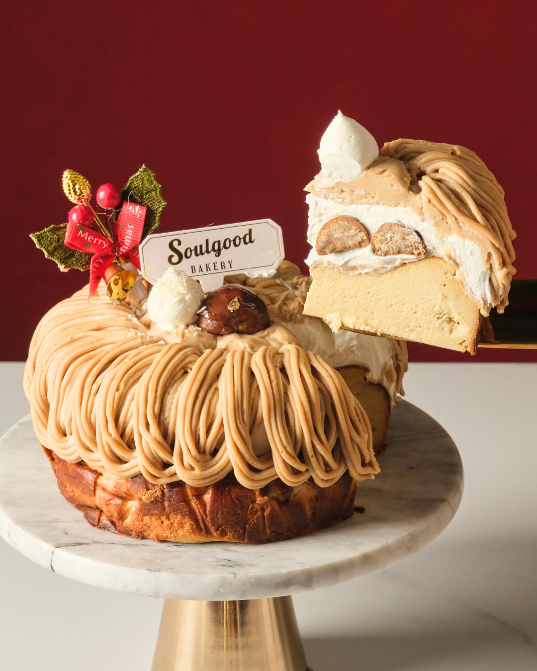 聖誕蛋糕2025｜巴斯克蛋糕專門店Soulgood Bakery 推出「復古夢幻聖誕甜品系列」