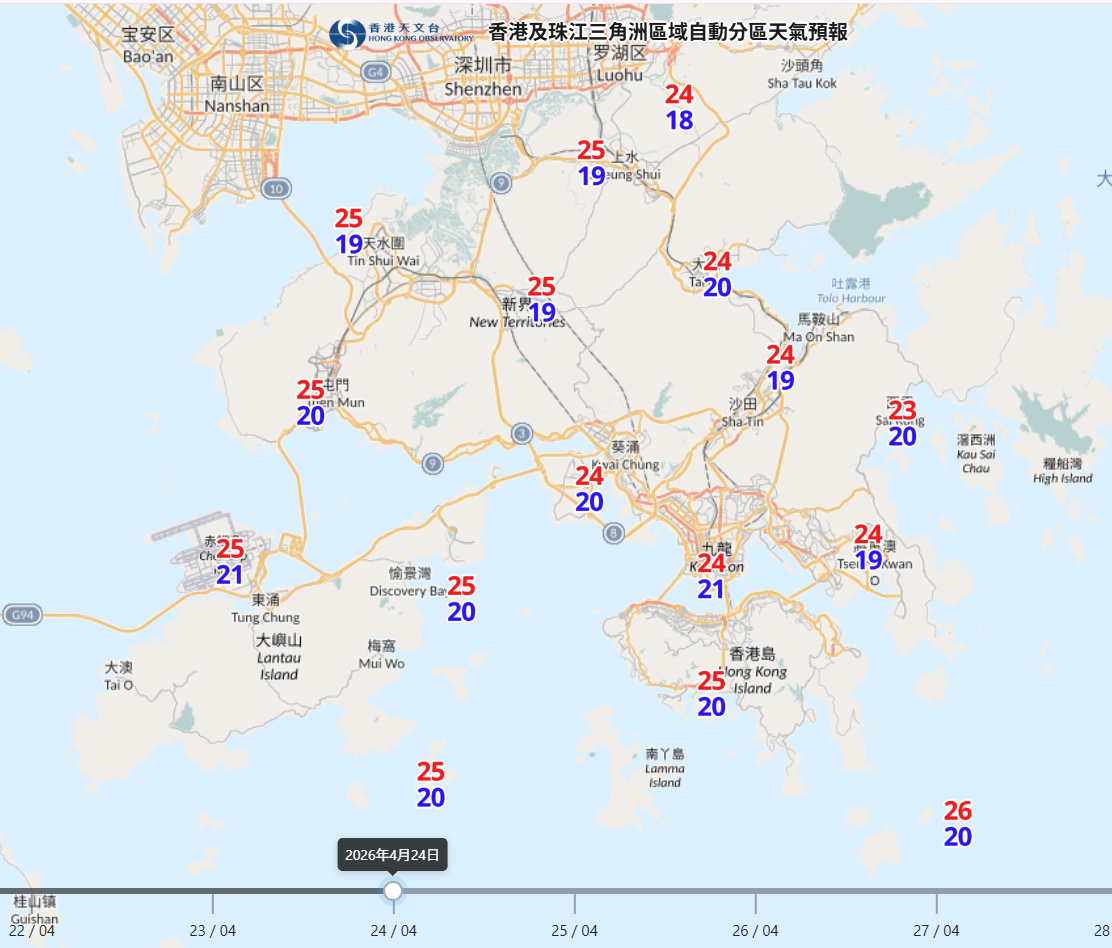 天氣預報︱周四冷鋒兼狂風雷暴＋周五急降至18度＋假期氣溫回升至最高31度