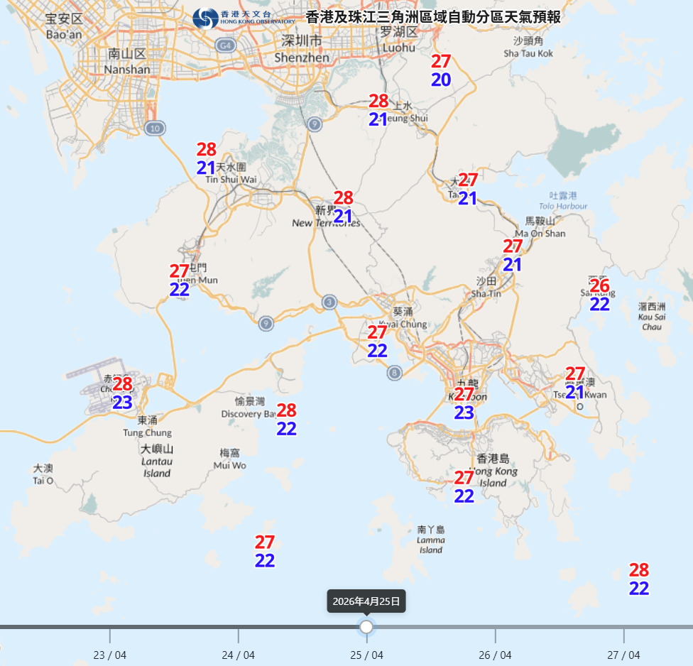 天氣預報︱周四冷鋒兼狂風雷暴＋周五急降至18度＋假期氣溫回升至最高31度