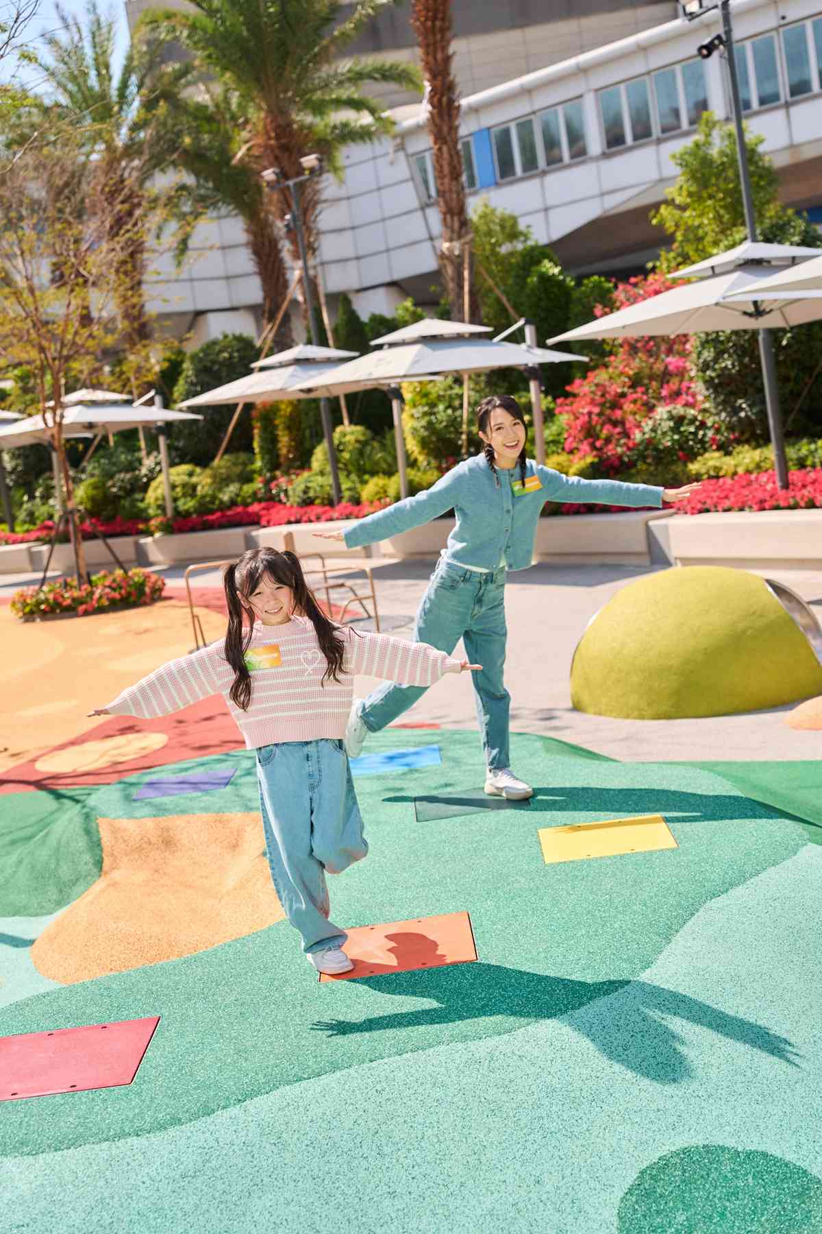 奧海城五環遊樂園免費玩！三大主題區︰38米長網環陣＋迷宮＋攀爬繩索＋共融氹氹轉＋花海打卡