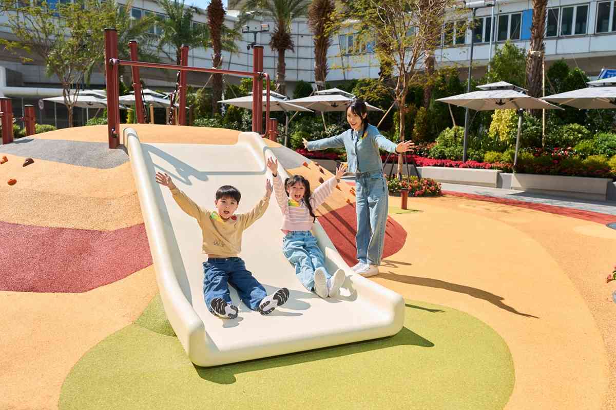 奧海城五環遊樂園免費玩！三大主題區︰38米長網環陣＋迷宮＋攀爬繩索＋共融氹氹轉＋花海打卡