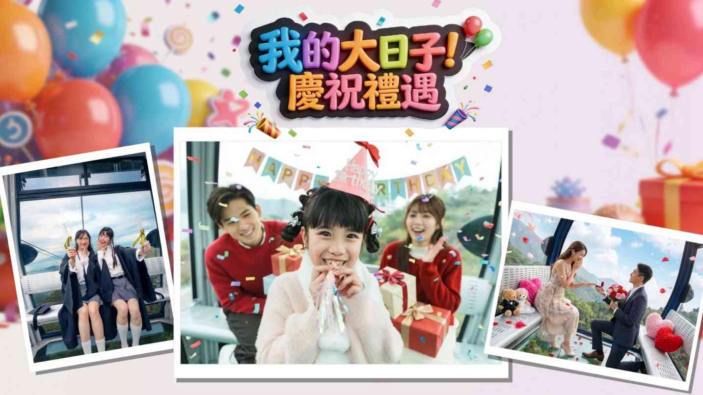 昂坪360二十周年慶︱$88來回纜車門票＋港人生日免費乘搭＋「我的大日子」雪糕禮遇＋免費電子屏幕影像＋襟章