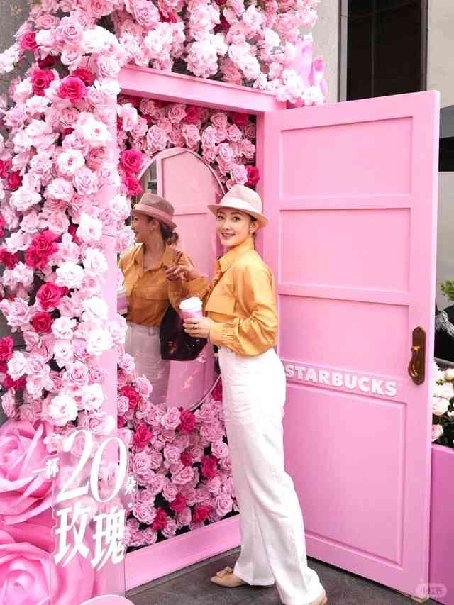 深圳好去處｜福田Starbucks變身夢幻粉紅玫瑰屋！復活假期北上打卡必到