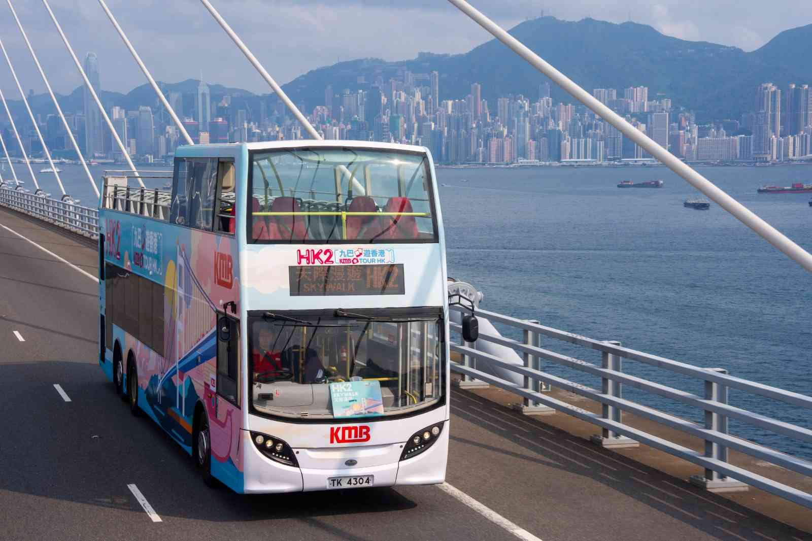 九巴開篷巴士遊︱HK2新路線360度飽覽昂船洲＋青馬大橋＋黃昏日落夜景打卡