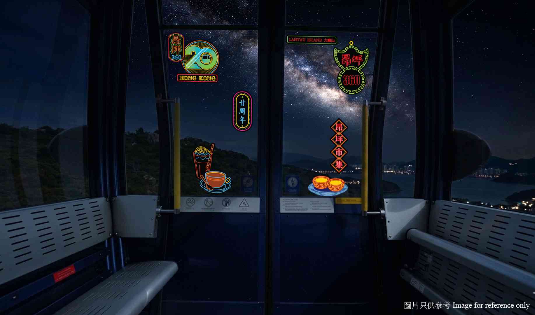 昂坪360二十周年｜108架纜車全部換上主題新裝！暑假限定8日纜車夜航＋叱咤903星空下音樂會