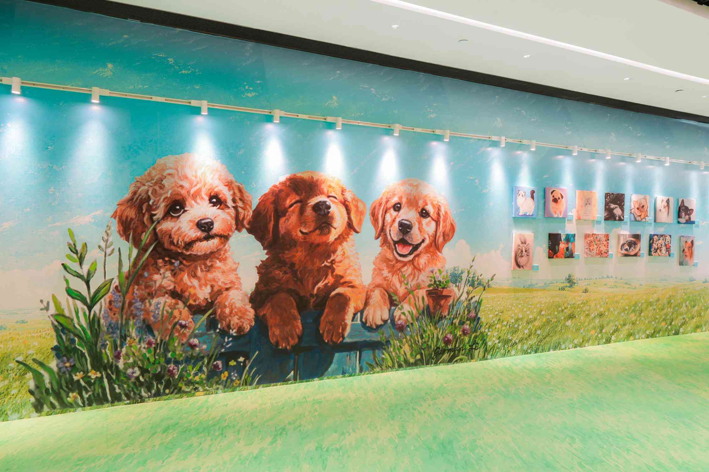 九龍灣好去處︱Mega Sky 空中花園日落美景＋巨型哥基裝置＋貓咪壁畫＋貓狗主題光影匯演