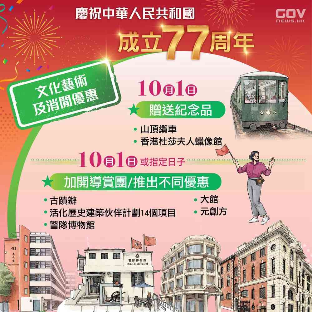十一國慶優惠2026︱港鐵送7.7萬單程車程＋免費搭電車天星小輪＋戲票半價＋國慶賽馬日免費入場＋門票優惠